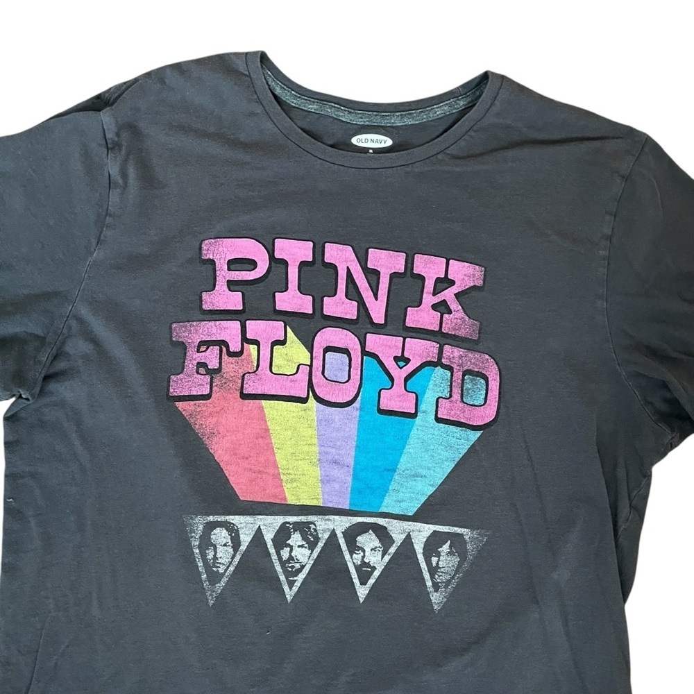 Pink Floyd Men’s XL Gray Short Sleeve Shirt Old Navy Soft Cotton - Picture 2 of 4